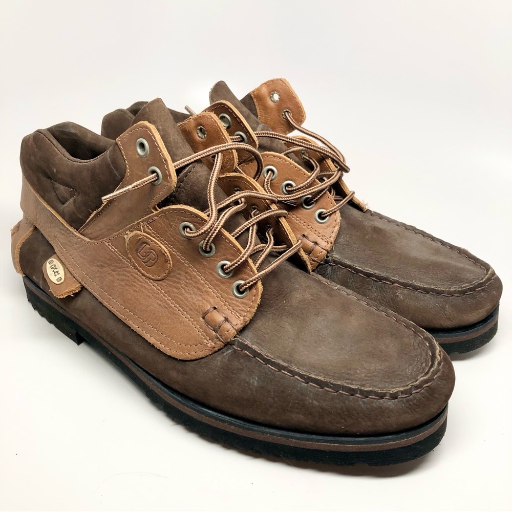 Chukka Boot Shoe Vintage Mens 9 Venezuelan Leather BR Cocks Lace Up Brown